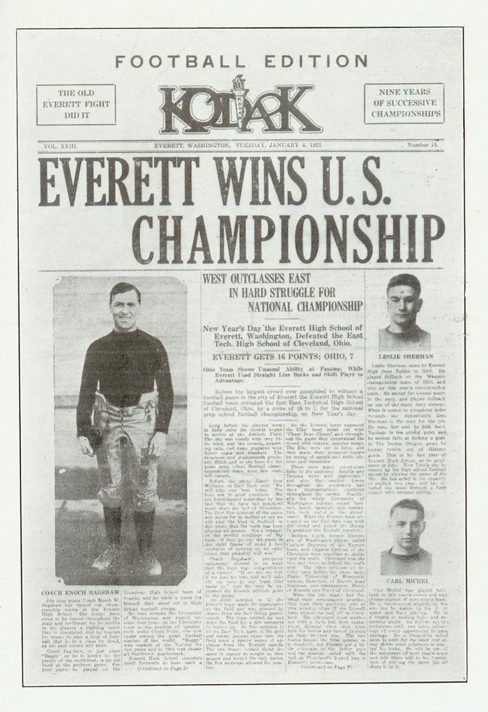 1920 Everett High School Football Team